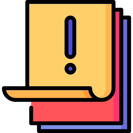 스티커 메모 Special Lineal color icon