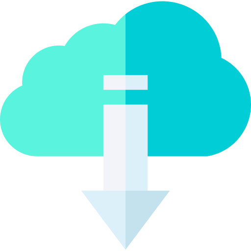 cloud computing Basic Straight Flat icoon