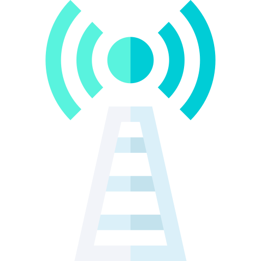 signaal toren Basic Straight Flat icoon