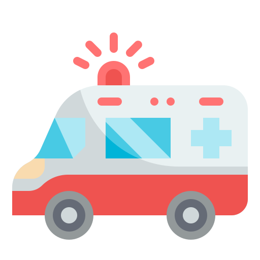 ambulancia Wanicon Flat icono