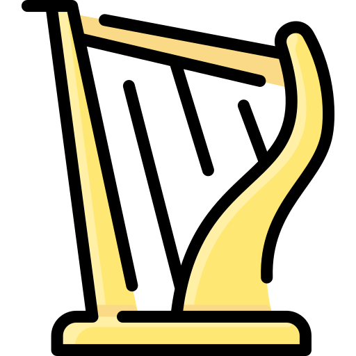 harfa Vitaliy Gorbachev Lineal Color ikona