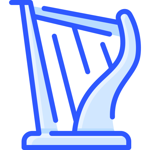 harpa Vitaliy Gorbachev Blue Ícone