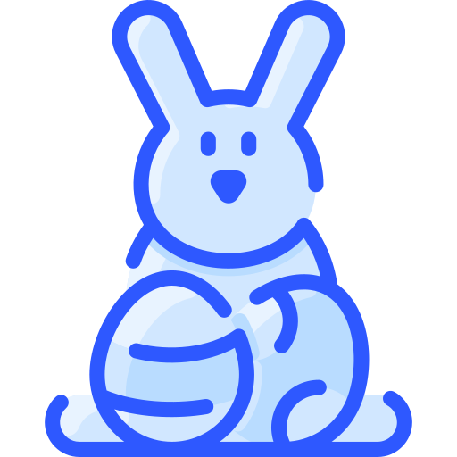 Easter bunny Vitaliy Gorbachev Blue icon