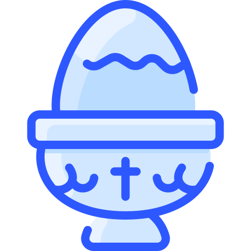 Boiled egg Vitaliy Gorbachev Blue icon