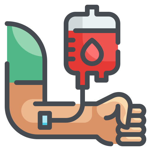 bloedtransfusie Wanicon Lineal Color icoon