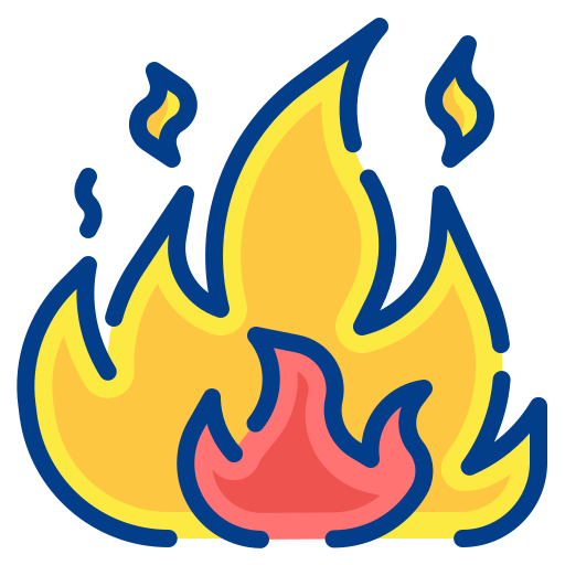 ogień Wanicon Lineal Color ikona