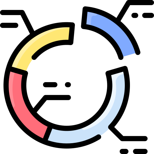 gráfico de torta Vitaliy Gorbachev Lineal Color icono