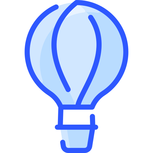 Hot air balloon Vitaliy Gorbachev Blue icon