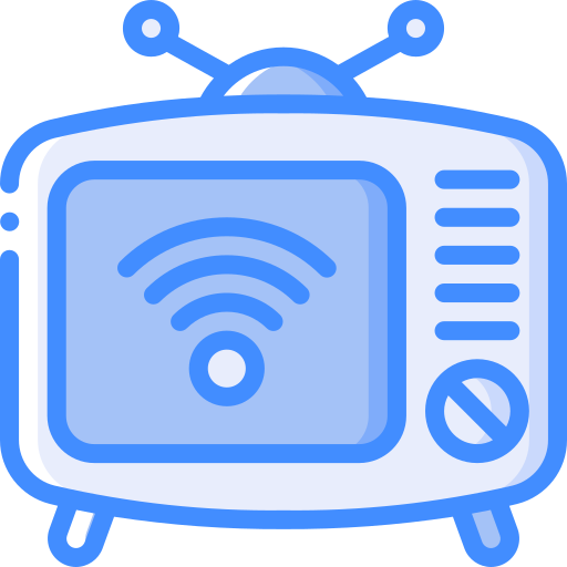 Live streaming Basic Miscellany Blue icon