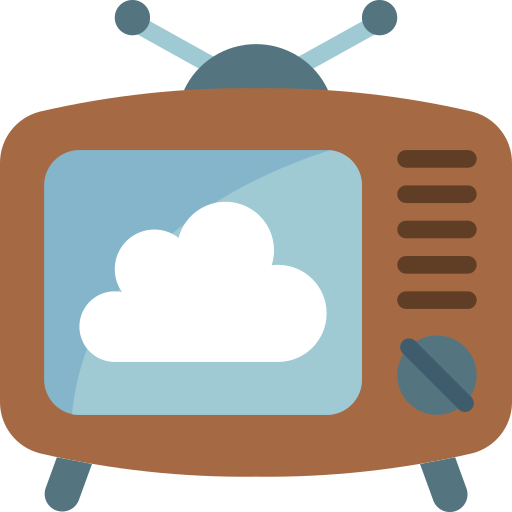 pantalla de televisión Basic Miscellany Flat icono