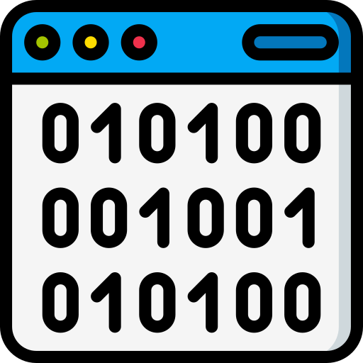 Binary code Basic Miscellany Lineal Color icon