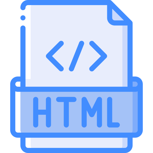 Html file Basic Miscellany Blue icon