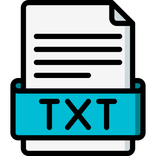 Txt file Basic Miscellany Lineal Color icon