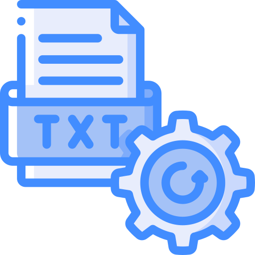 txtファイル Basic Miscellany Blue icon