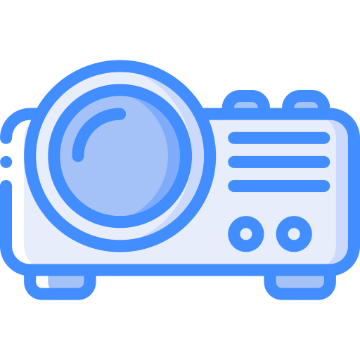 Projector Basic Miscellany Blue icon