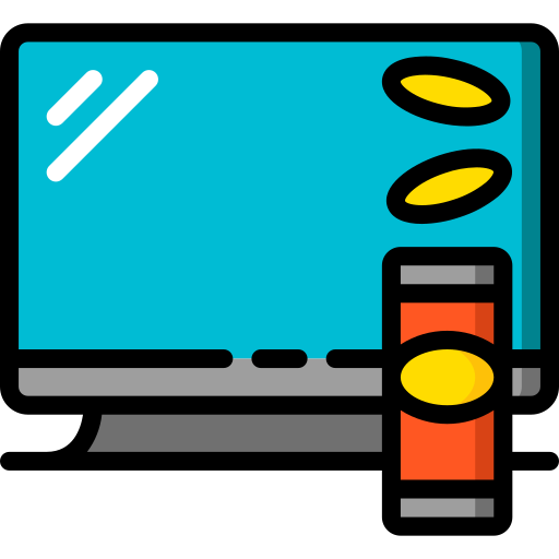 pantalla de televisión Basic Miscellany Lineal Color icono