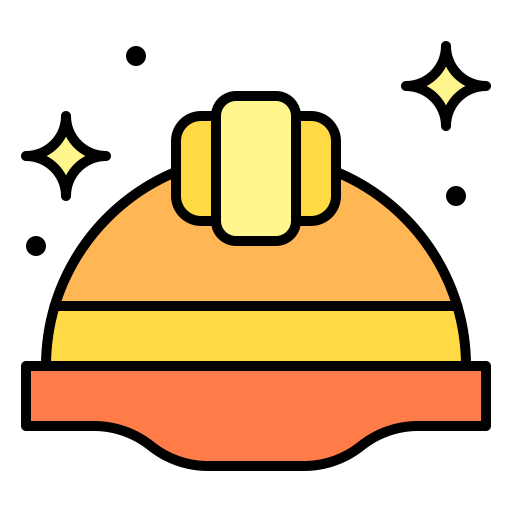 ヘルメット Generic Outline Color icon