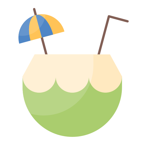 napój kokosowy Generic Flat ikona