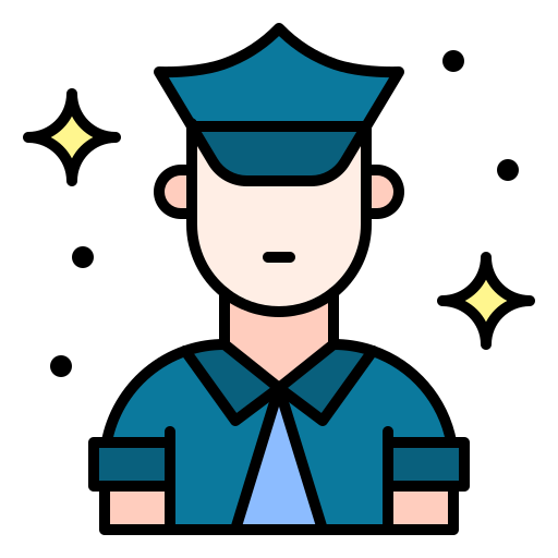 politieagent Generic Outline Color icoon