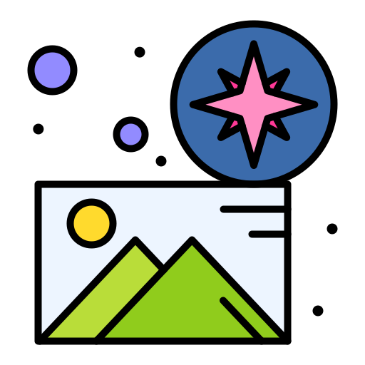 gps Flatart Icons Lineal Color icon