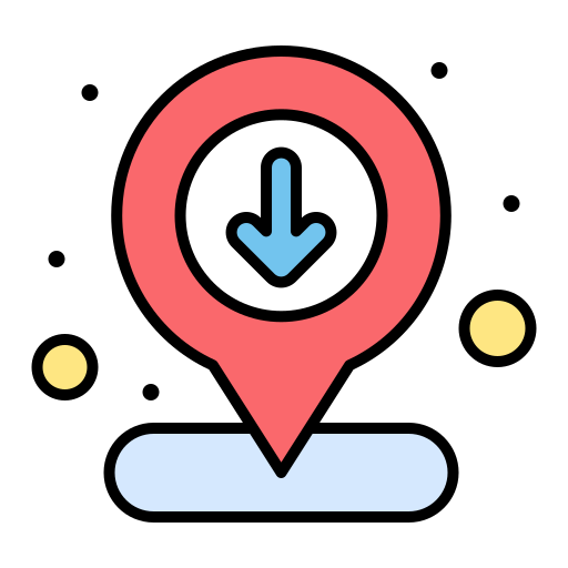 Location Flatart Icons Lineal Color icon