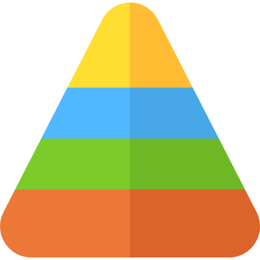 pyramide Basic Rounded Flat icon
