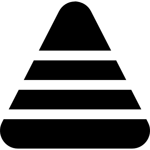 pyramide Basic Rounded Filled icon