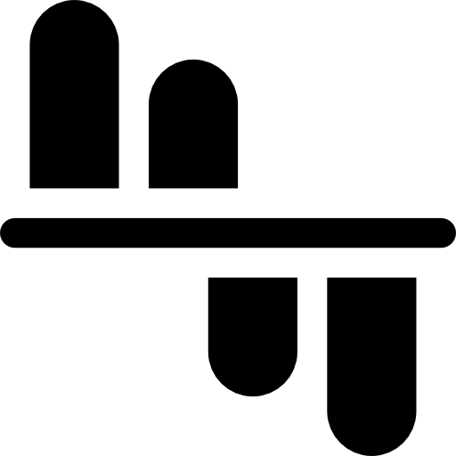 barras Basic Rounded Filled icono