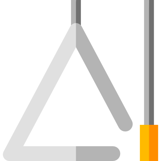 triangle Basic Straight Flat Icône