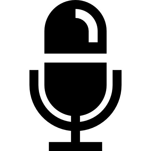 Микрофон Basic Straight Filled иконка