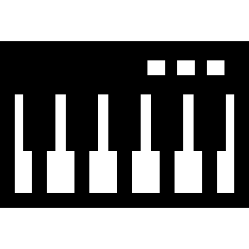 teclado Basic Straight Filled icono