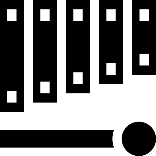 xilofono Basic Straight Filled icona
