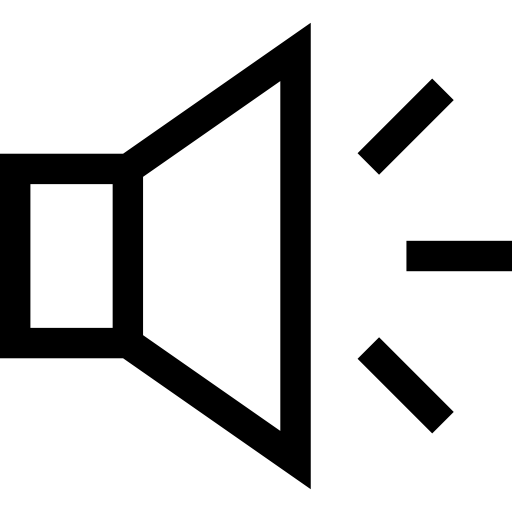 lautsprecher Basic Straight Lineal icon
