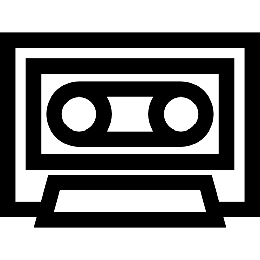 Cassette Basic Straight Lineal icon