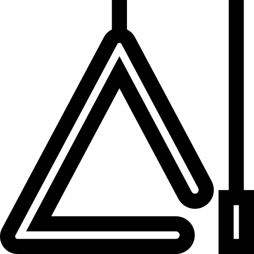 trójkąt Basic Straight Lineal ikona