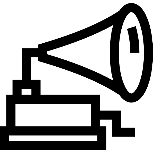 fonógrafo Basic Straight Lineal icono
