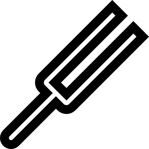 Tuning fork Basic Straight Lineal icon