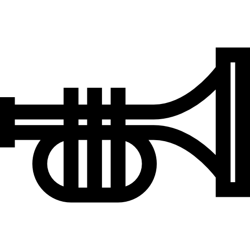 Trumpet Basic Straight Lineal icon