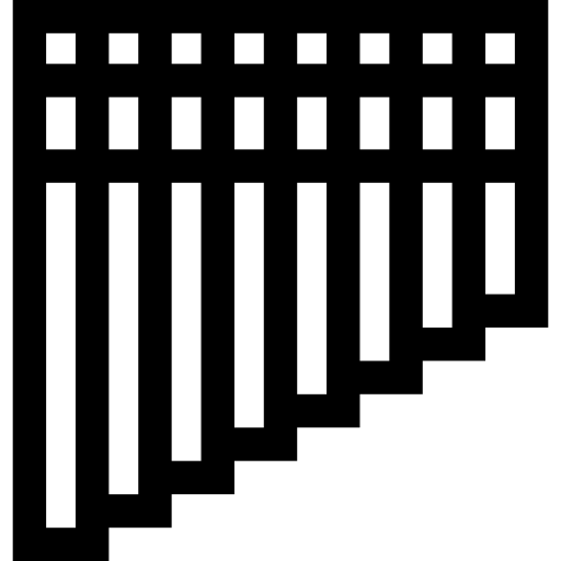 zampoña Basic Straight Lineal icono