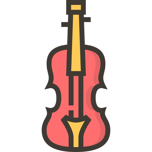 violín Meticulous Lineal Color icono