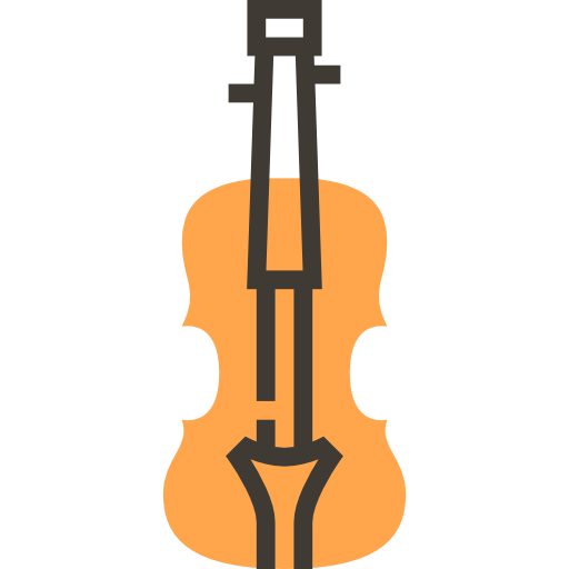 바이올린 Meticulous Yellow shadow icon