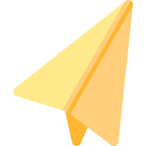 avion de papel Basic Rounded Flat icono