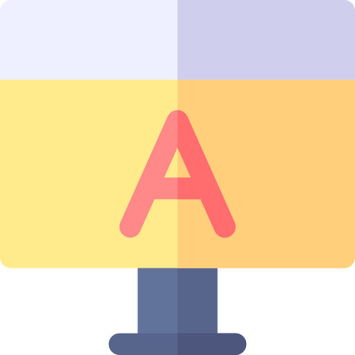 editor de texto Basic Rounded Flat icono