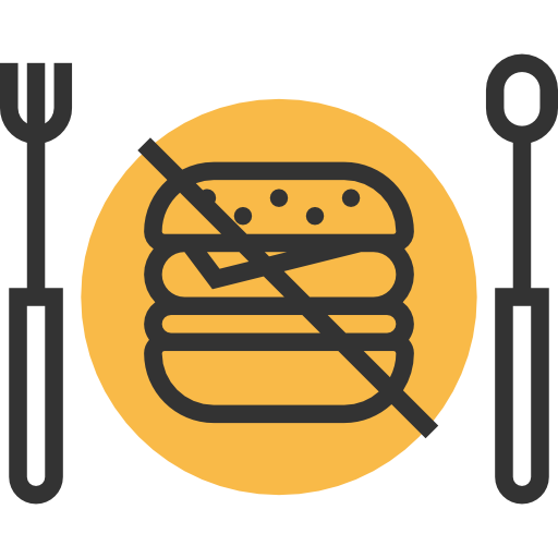 Banned food Meticulous Yellow shadow icon