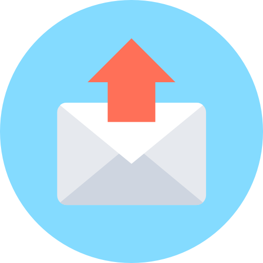 email Flat Color Circular icon