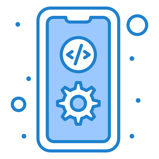 Coding Monochrome Blue icon