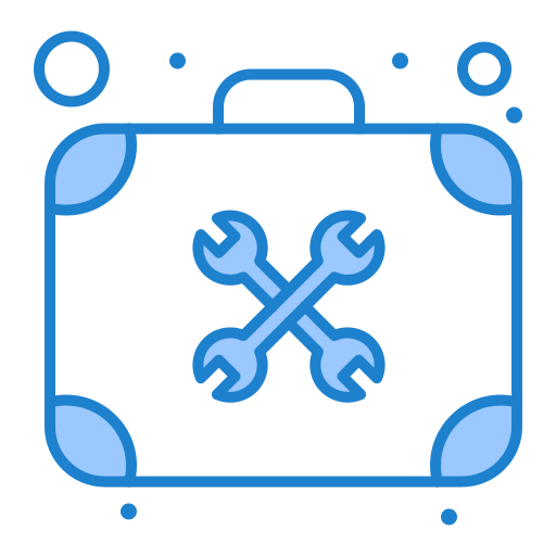 Toolbox Monochrome Blue icon