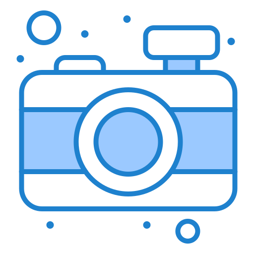 fotocamera Monochrome Blue icona