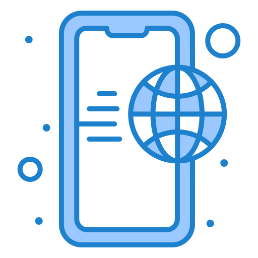 internet Monochrome Blue icona