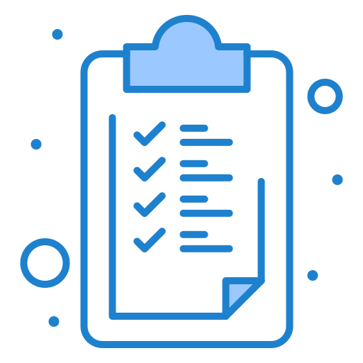 checkliste Monochrome Blue icon